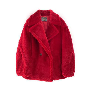 100% Real Sheep Shearling Fur Coat Women Winter Warm Wool Coat Casual Long Women Clothing Jaqueta - SolaceConnect.com