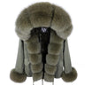 Women's Winter Thick Zipper Natural Raccoon Fur Hooded Slim Coats & Jackets  -  GeraldBlack.com