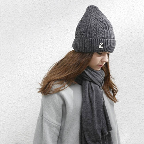 Women's Winter Warm Wool Knitted Pointy Hat with Velvet Lining Beanie  -  GeraldBlack.com