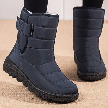 Women's Winter Waterproof Concise Style Round Toe Ankle Boots  -  GeraldBlack.com