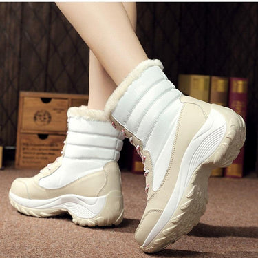 Women's Winter Waterproof Platform Ankle Snow Boots to Keep Warm - SolaceConnect.com