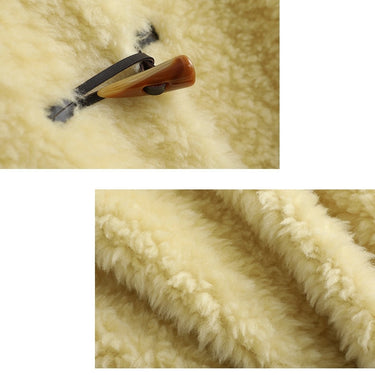 Women's Winter Wool Fur Hooded Coats Long Sleeve Korean Coats  -  GeraldBlack.com