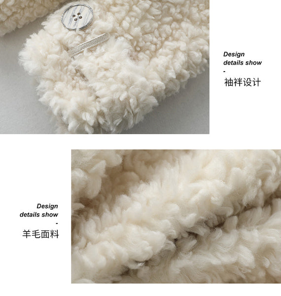 Women's Winter Wool Fur Wide-waisted Korean Casual Short Coats  -  GeraldBlack.com