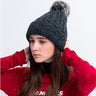 Women's Wool Blends Warm Fleece Lined Thick Pom Knitted Beanie  -  GeraldBlack.com