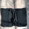 Women Sexy  Bikini Panties High Waist Swimwear Bottom Black White Cotton Crochet Hollow Out Bandage Swimsuit Briefs  -  GeraldBlack.com