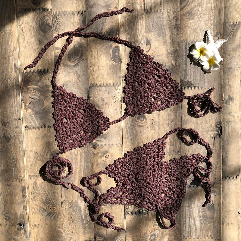 Women's Cotton Solid Sexy Micro Mini G String Thong Bikini Swimwear ...