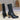 Women Sock Boots Mixed Colors Elastic Flock Comfort High Heels Noble Ankle Boots Autumn Winter Shoes 43  -  GeraldBlack.com