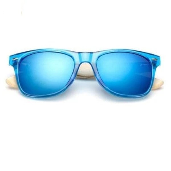 Wooden Frame Retro Bamboo Sunglasses for Men Women with Mirror Lens  -  GeraldBlack.com