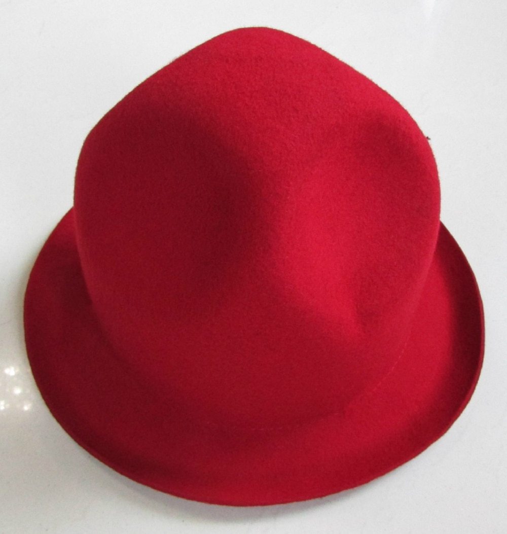 Wool Felt Tall Mountie Buffalo Happy Williams Rapper Mountain Fedora Hat - SolaceConnect.com