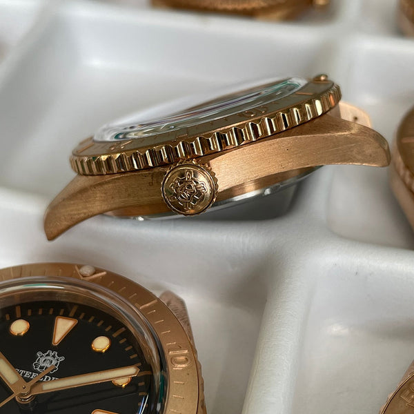 Wristwatch For Men SD1965S Bubble Sapphire Mirror 20Bar Waterproof Luminous Pearl Bronze Bezel NH35 Bronze Watch  -  GeraldBlack.com