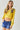 Yellow Color Floral Embroidered Cropped Sweatshirt for Women - SolaceConnect.com