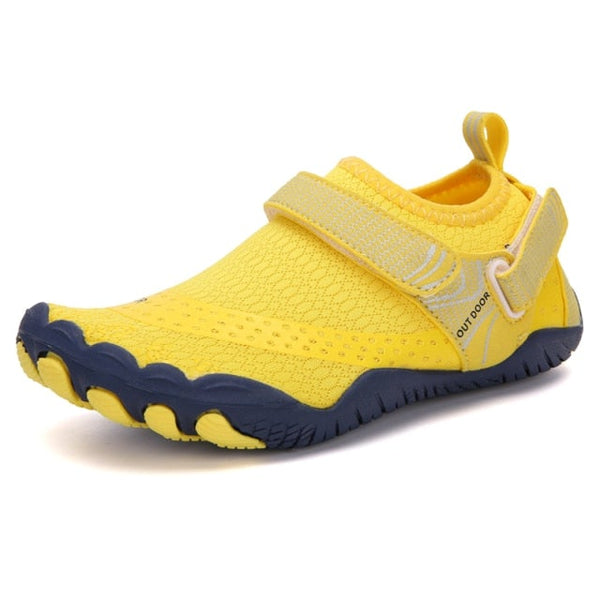 Yellow Color Quick Dry Breathable Hiking Beach Sport Aqua Shoes for Men  -  GeraldBlack.com