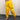 Yellow Loose Pleated Shinny Sexy Nightclub Men's DS Costumes Anti bright Elastic Waist Pants  -  GeraldBlack.com