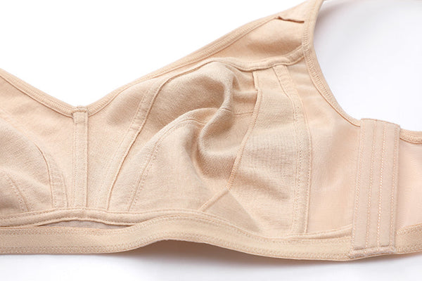 Yellow Olive Wireless Seamless Full Coverage Unlined Bra for Women  -  GeraldBlack.com
